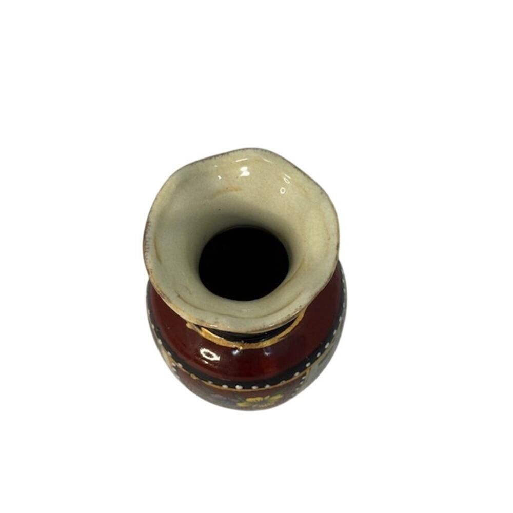 Vintage Japanese Style Porcelain Vase Hand Painted - Picture 6 of 7